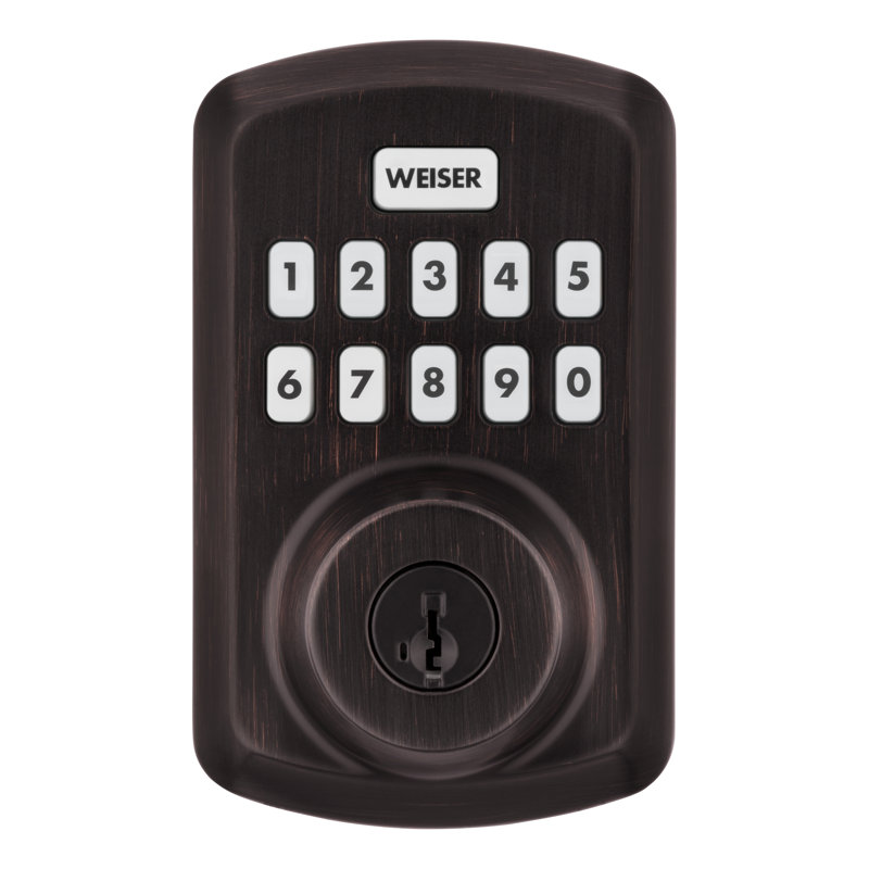 Powerbolt 3 Keyless Entry Door Lock Electronic Deadbolt, Venetian Bronze