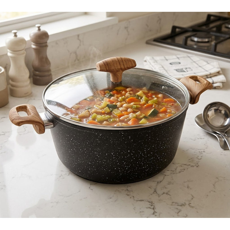 2.5 Qt. Marbleized Non Stick Stock Pot, 2.5 quarts
