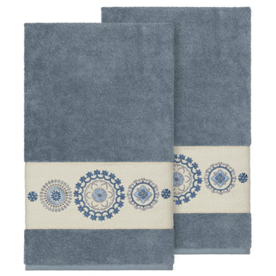 Ensemble de serviettes de bain en coton turc 2 pièces Isabelle