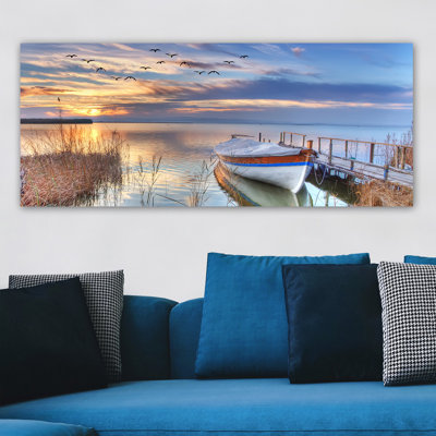 Superbe peinture sur toile décorative de 19,7 po x 47,2 po | 100% toile, cadre 100% bois (épaisseur: 1,2 po) | Idéal pour le salon, la chambre à coucher et le bureau | Couleurs éclatantes et conception unique