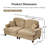Sofa, Cloud Couch Sectional Sofa, Chenille Loveseat-616619238-616619240