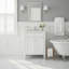 Meuble-lavabo autoportant de 24 po avec lavabo en céramique, armoire de rangement de salle de bain avec 1 tiroir basculant et 2 portes à fermeture en douceur avec organisateurs-884793041
