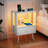 2 Pack Modern Nightstand With Charging Station, Bedside Tables With LED Light And Fabric Drawers For Enhanced Convenience-995464725