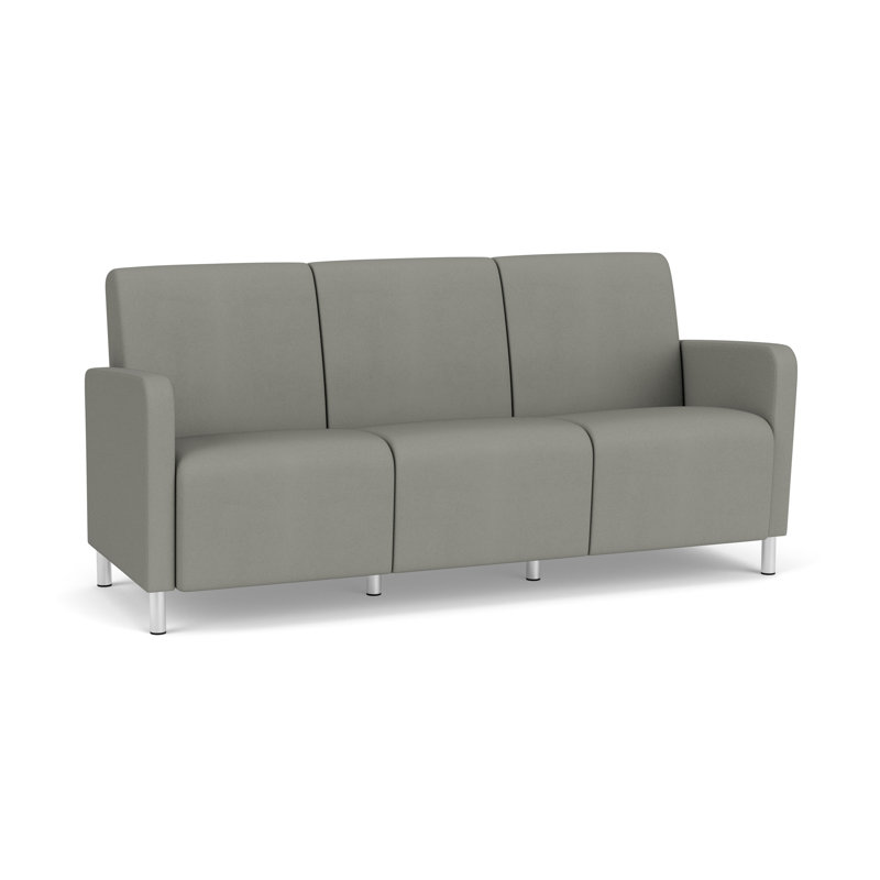 Fauteuil de réception 3 places Ravenna, Acier brossé, Patriot Plus