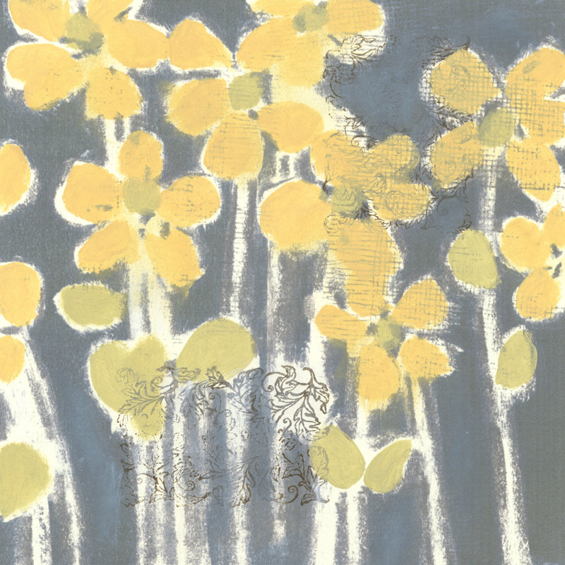 Sunny Breeze III - Wrapped Canvas Painting, 51cm H x 51cm W