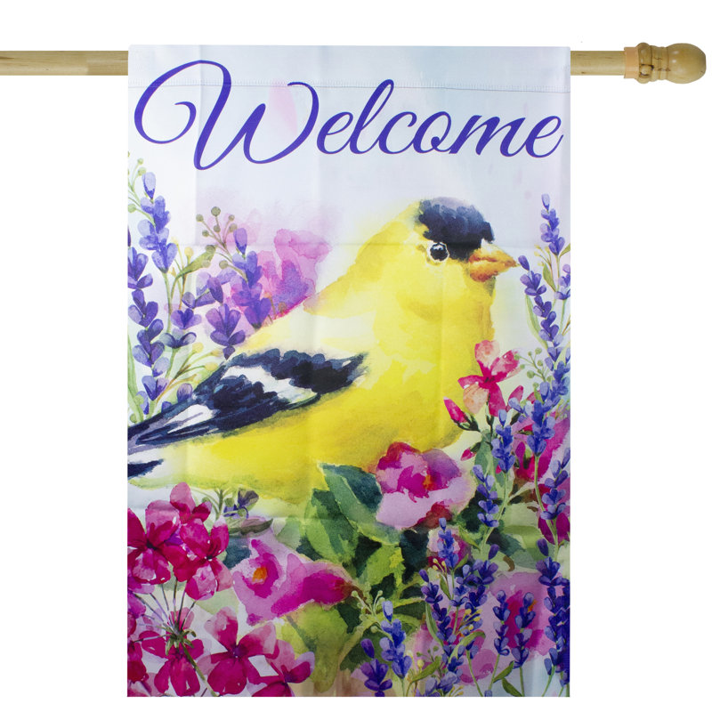 Drapeau extérieur Welcome, H 40 po x l 28 po