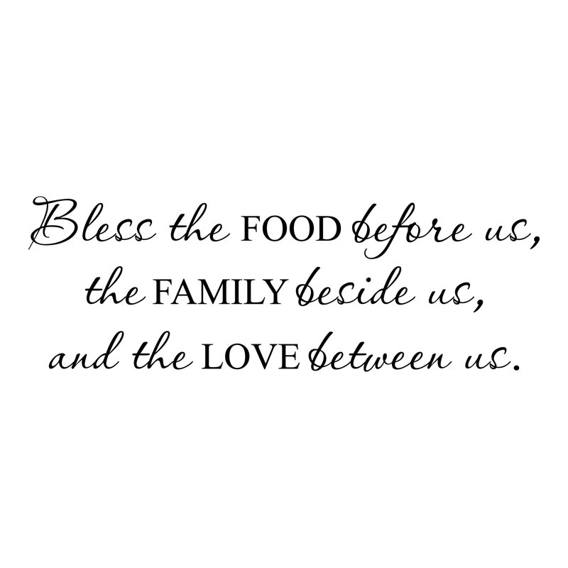 Décalcomanie™ bless food family love