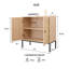 Buffet moderne 32 pi en chêne jaune