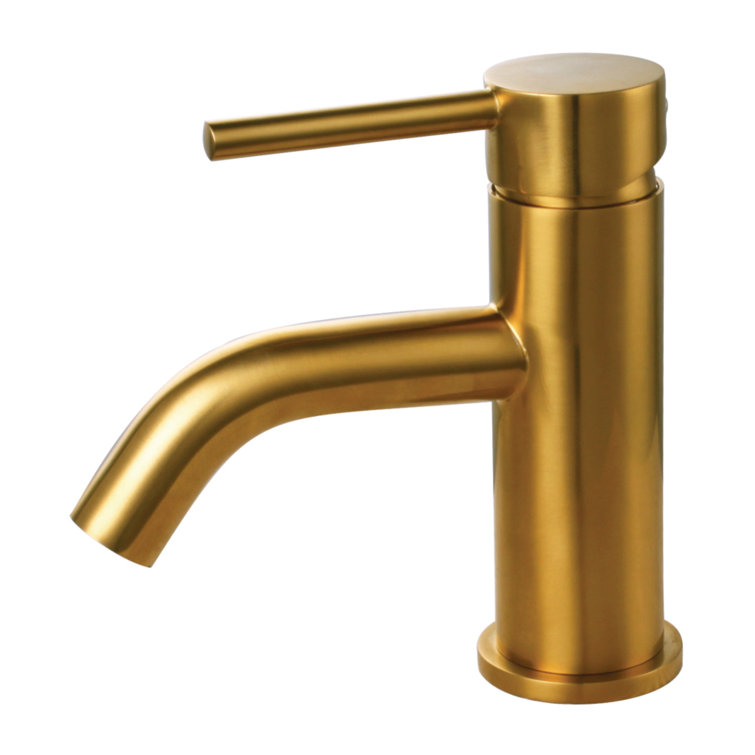 Kingston Brass Concord Single-Handle 1-Hole Deck Mount Bathroom Faucet with Push Pop-Up