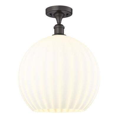 Plafonnier semi-encastré 1 lumière Ballston - Adriao