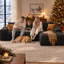 Modular Block L-Shaped Sectional Sofa, Convertible Cloud Floor Couch, High Resilience Foam-1074569654