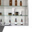 Armoire à pharmacie avec miroir à fixation en surface ou encastré en aluminium