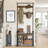 Hall Tree 28.3'' Wide with Bench and Shoe Storage-2045390209