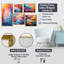 Multicolore Op Art Ethereal Kaléidoscope - ensemble de 5 impressions d'art mural Op Art-135378281