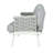 Mariano Steel 4-Pieces Coversation Set, Off White+Grey-210516613-210516608