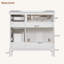 Meuble-lavabo moderne de 36 po avec lavabo 36 po avec lavabo et deux tiroirs à fermeture douce-2092204194