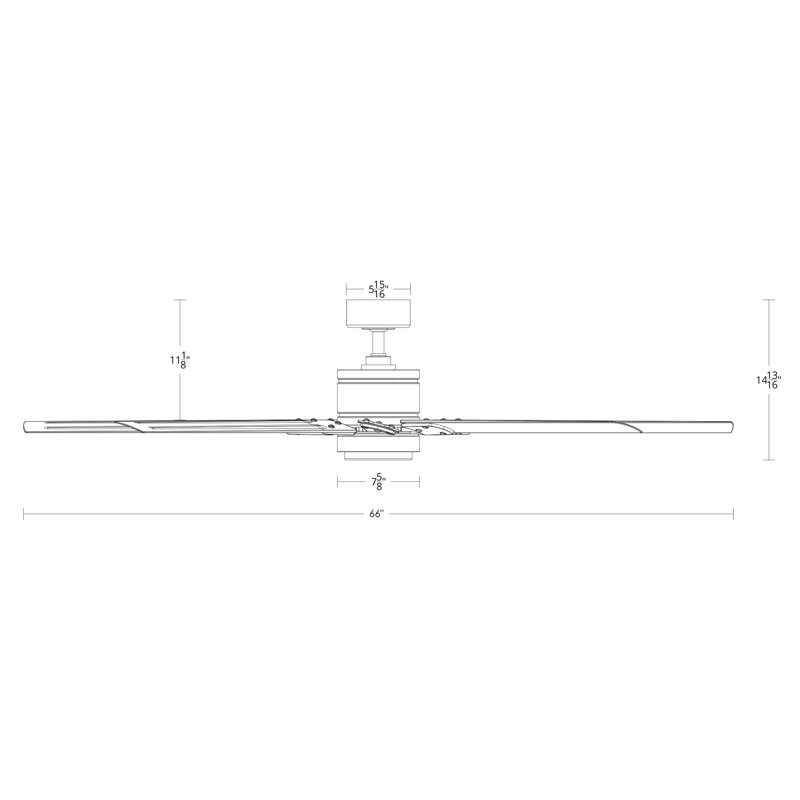 Renegade 8 - Blade Outdoor Integrated LED Smart Standard Ceiling Fan with Remote Control and Light Kit Included, 52", 3000K
