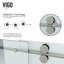 Cabine de douche coulissante sans cadre avec verre transparent 3/8 et base Winslow l 48 po x P 36 po x H 80 po-50877761-50877759