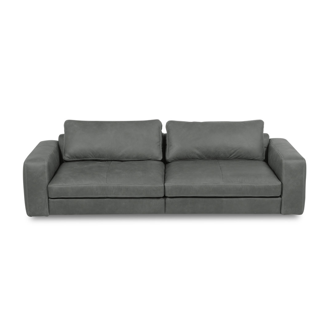 Parven II 4-Sitzer echtes Anilinleder großes Sofa