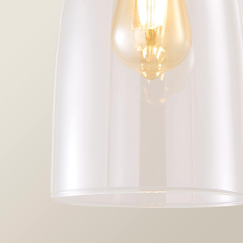 3 - Light Brushed Brass Pendant