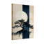 Ensemble de 1 tableau sur toile tendue représentant un pin japonais et la lune-41919590