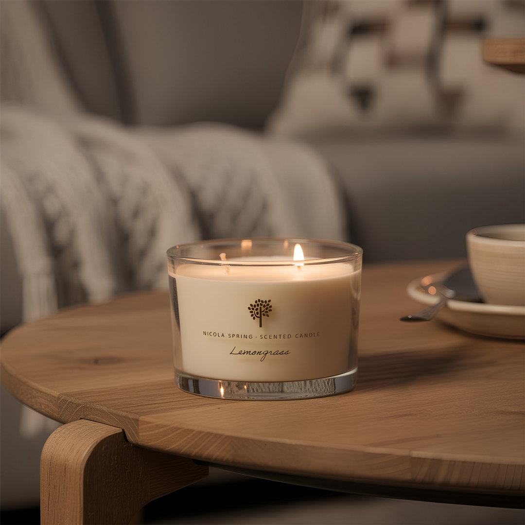 Nicola Spring - 3x Soy Wax Scented Candles - 350g - Green Pomelo & Passion Fruit