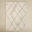 Kismet Geometric Machine Made Power Loom Polyester Area Rug in Ivory/Charcoal-78565253
