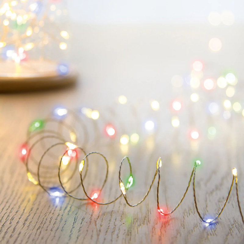 1000cm LED Twinkle Indoor / Outdoor String Lights, Red/Blue/Green