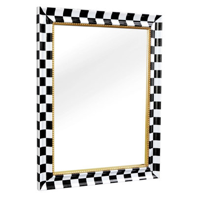 Leodore Solid Wood Rectangle Mirror