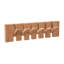 Solid Wood 6 - Hook Wall Mounted Coat Rack-692161986