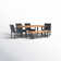 Alyah Rectangular 6 - Person 67.7'' Long Dining Set with Cushions