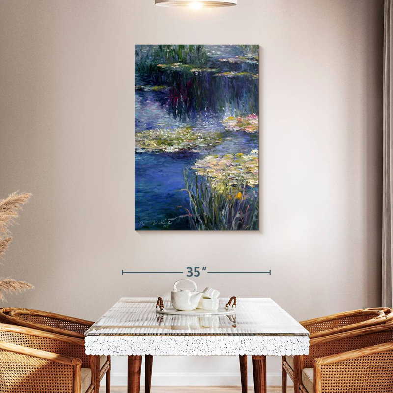Avery Pond and Lilly, 45" H x 30" W