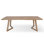 Brown Rectangular Solid Wood Dining Table