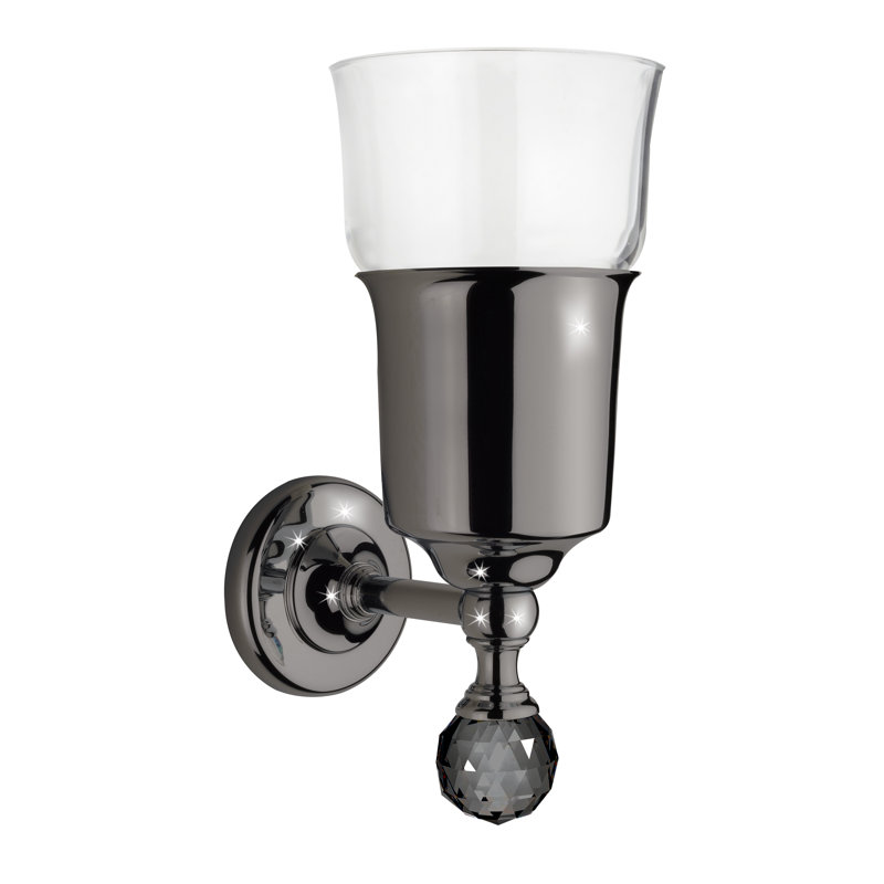 Sharie Bathroom Accessory, Black/Chrome