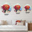 Bouquet de nature morte abstraite de gerberas rouges - horloge murale traditionnelle-59914289