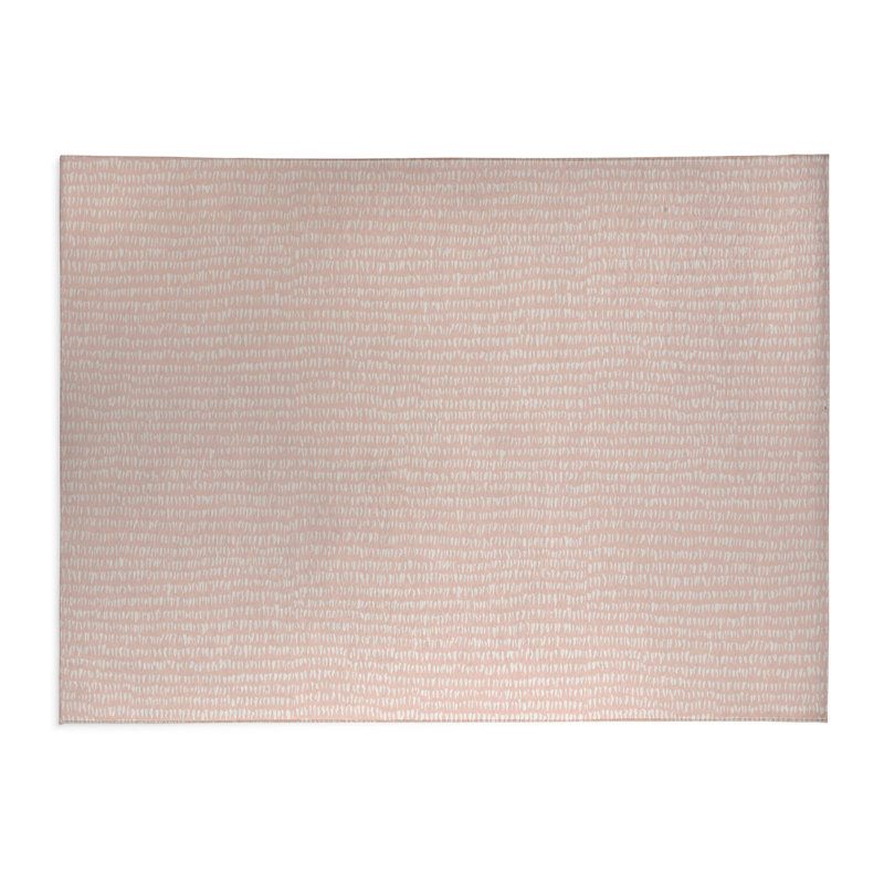 Crops Slate Kids Play Mat, Rectangle 5' x 7', Pink