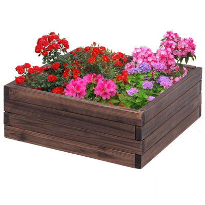 Wood Raised Garden Bed