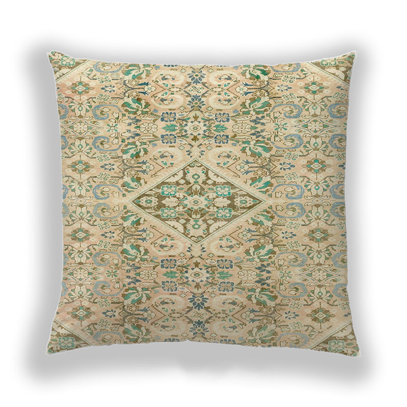 Abstract Reversible Throw Pillow, Microsuede