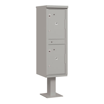 Aluminum Package Drop with Newspaper Compartment