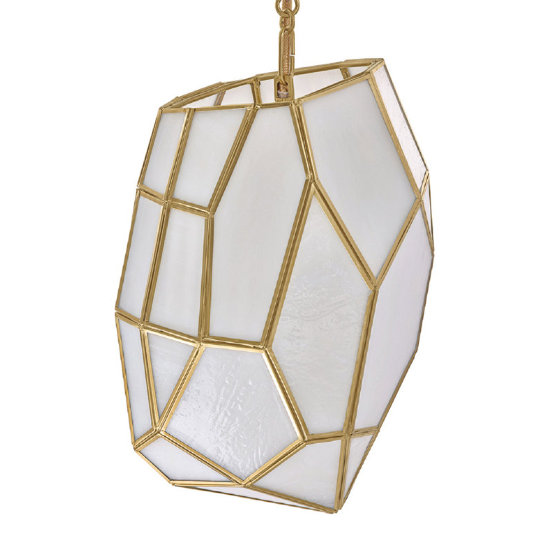 Luminaire suspendu en laiton 1 lumière Heera