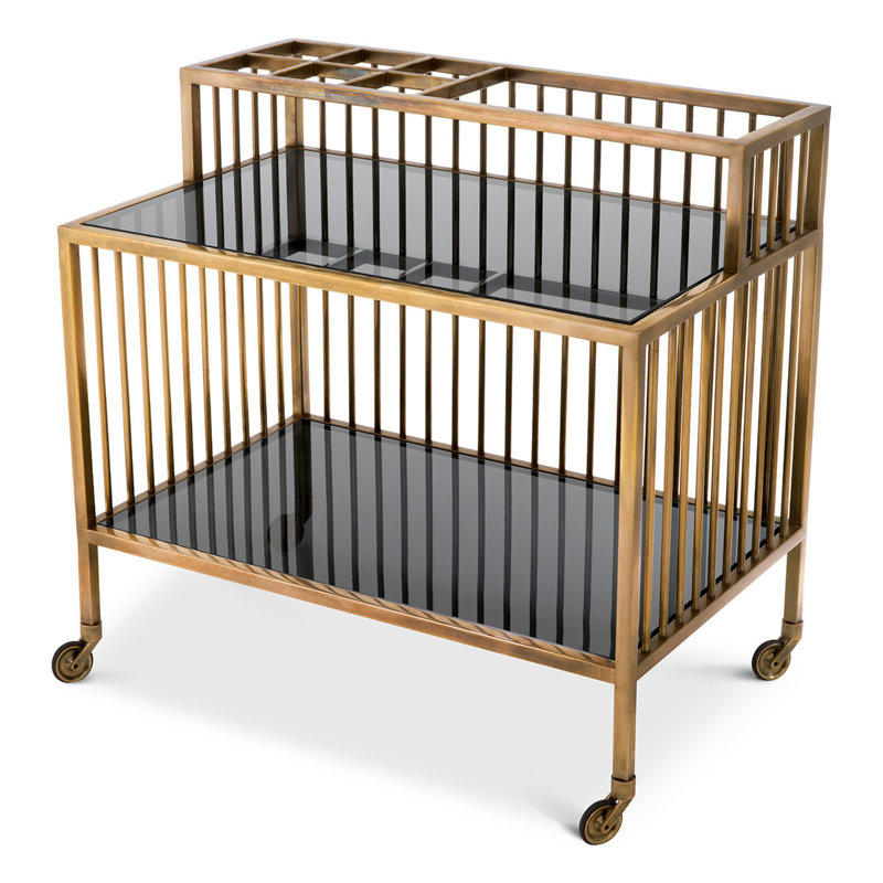 Rutherford Metal Bar Cart