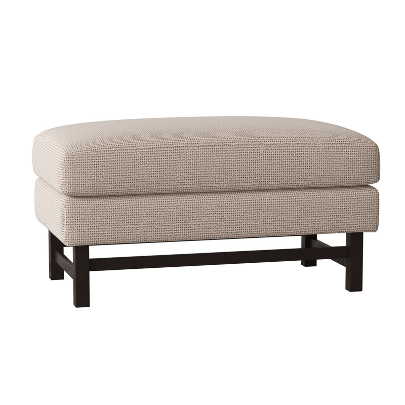 Repose-pieds rectangulaire 36 "Edward, American Walnut, Margaret Mahogany