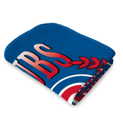 Chicago Cubs MLB Plateau Silk Touch Throw Blanket 46X60 Inches