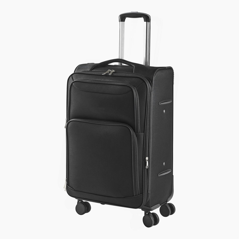 Valise à carreaux extensible 24 pouces avec roulettes Softside