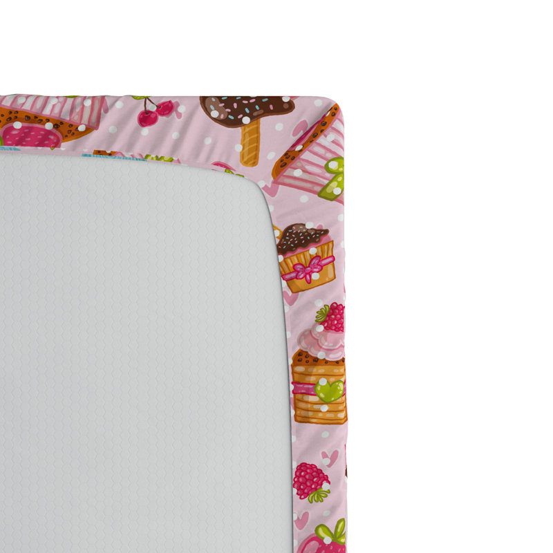 Twin Black and White Soccer Print Microfiber Fitted Sheet