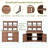 Potting Bench Table with 3 Shelves,6 Drawers-1472111631