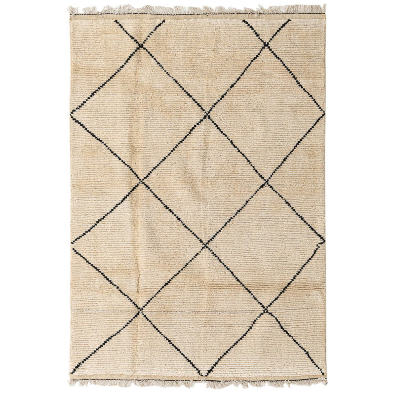 Tapis noir Ottilie