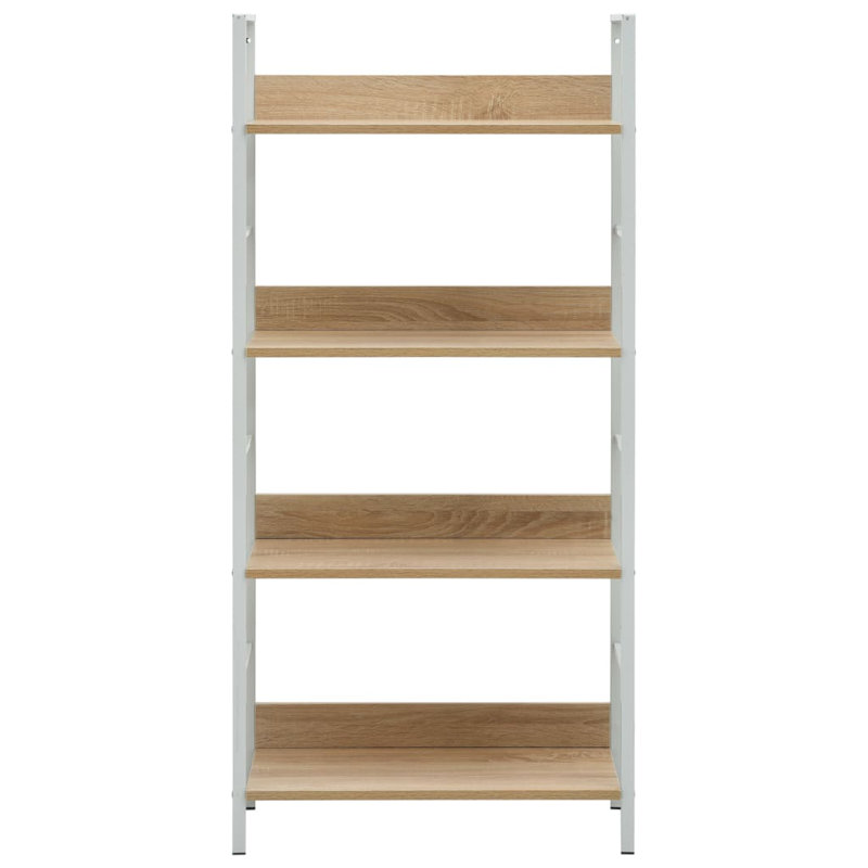 Rick Book Shelf Standing Shelf Rack Book Cabinet Bookcase Engineered Wood, White