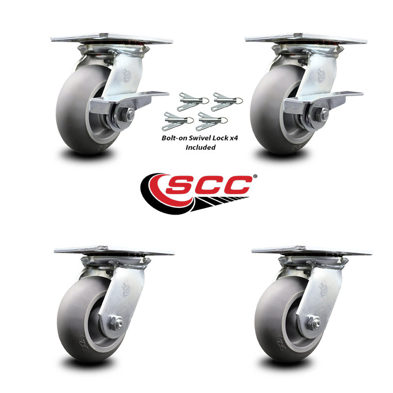 4 Piece Thermoplastic Caster Set