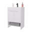 Meuble-lavabo 2 portes avec rangement ouvert